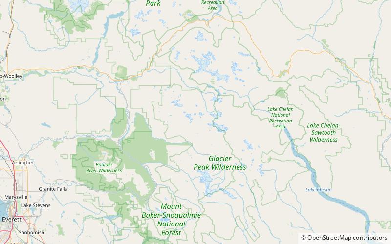 Mount Baker-Snoqualmie National Forest location map