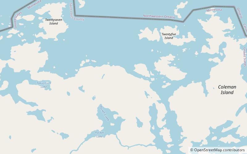 Lac la Croix Research Natural Area location map