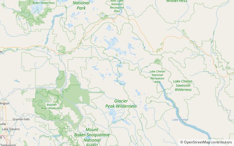 South Cascade Lake location map