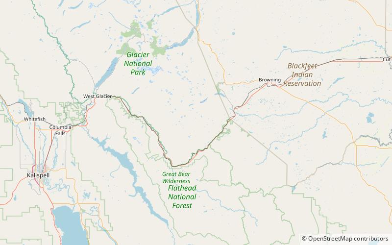 mount despair parc national de glacier location map