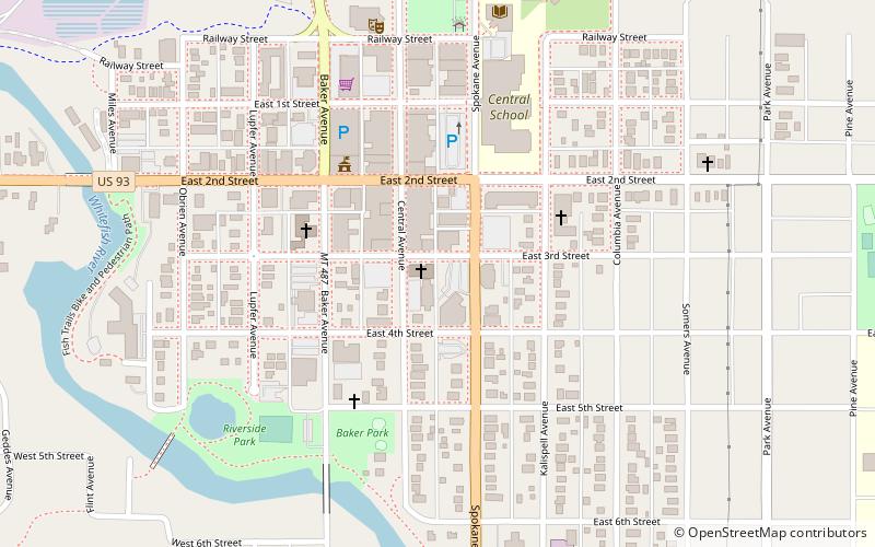 First Presbyterian Church of Whitefish location map