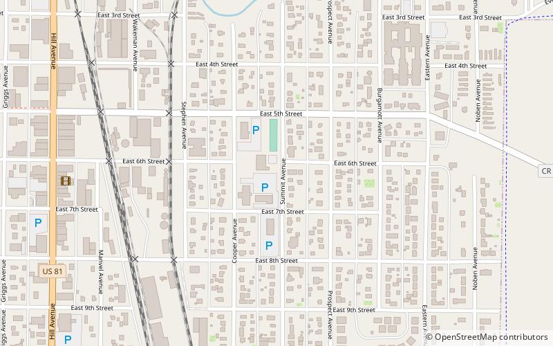 Walsh County Courthouse location map