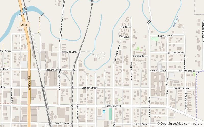 Elmwood location map