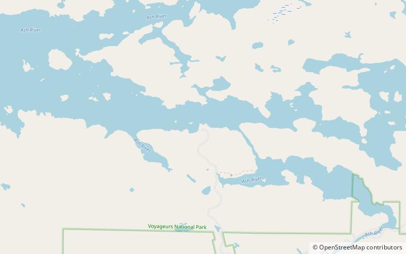 ash river visitor center voyageurs national park location map