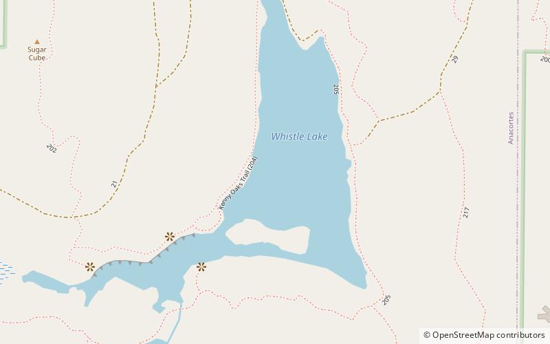 whistle lake anacortes location map