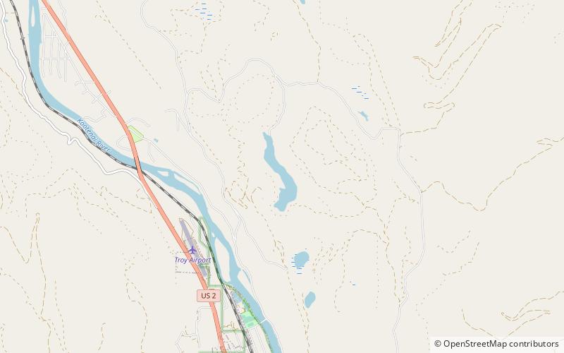 alvord lake kootenai national forest location map