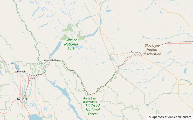 Flinsch Peak location map