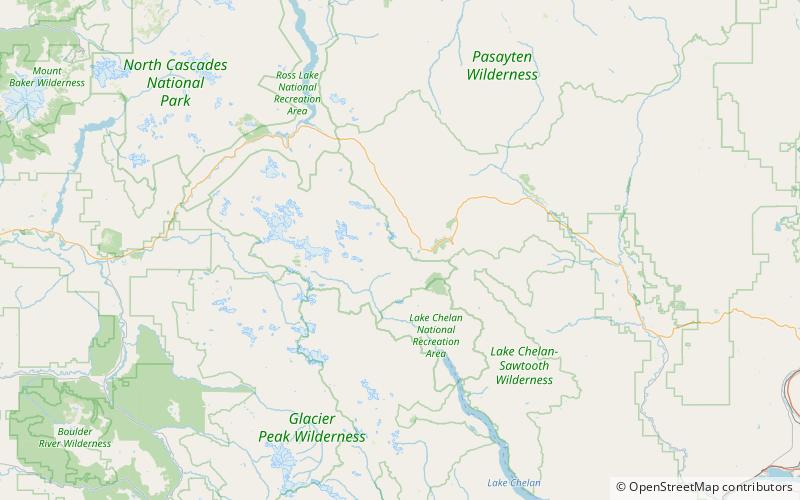 Corteo Peak location map