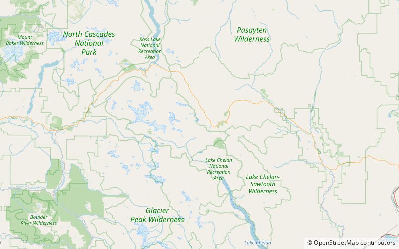 lewis glacier bosque nacional okanogan location map