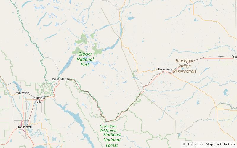 katoya lake glacier nationalpark location map