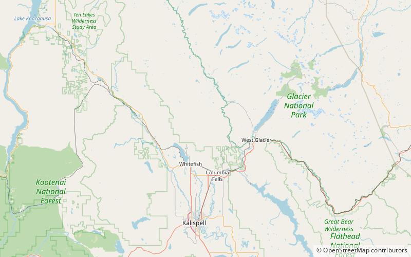smoky range foret nationale de flathead location map