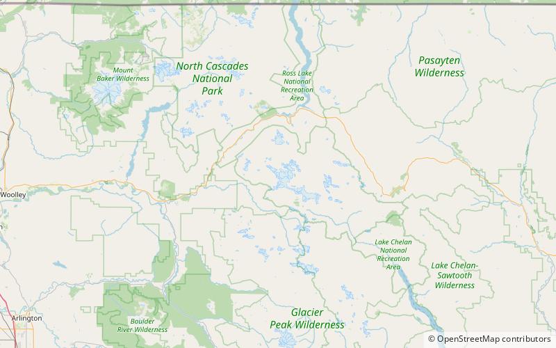 Marble Creek Glacier location map