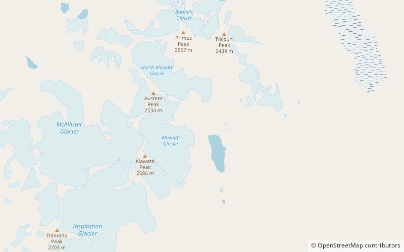 Klawatti Glacier location map