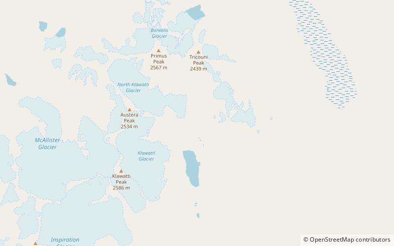 North Klawatti Glacier location map