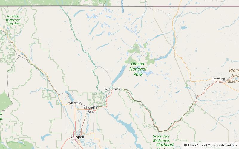 Lac McDonald location map