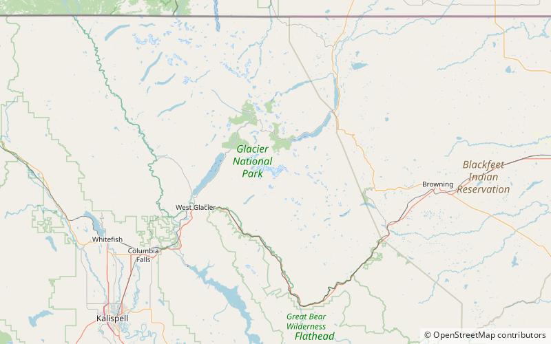 Glacier Blackfoot location map