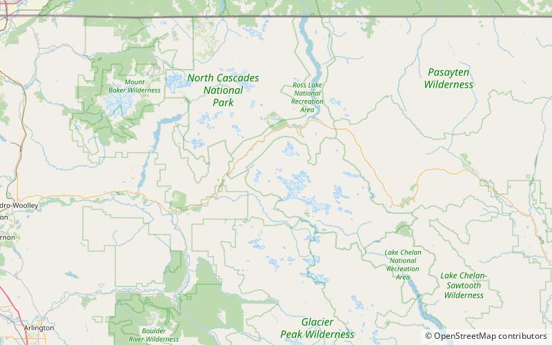 stout lake parc national des north cascades location map