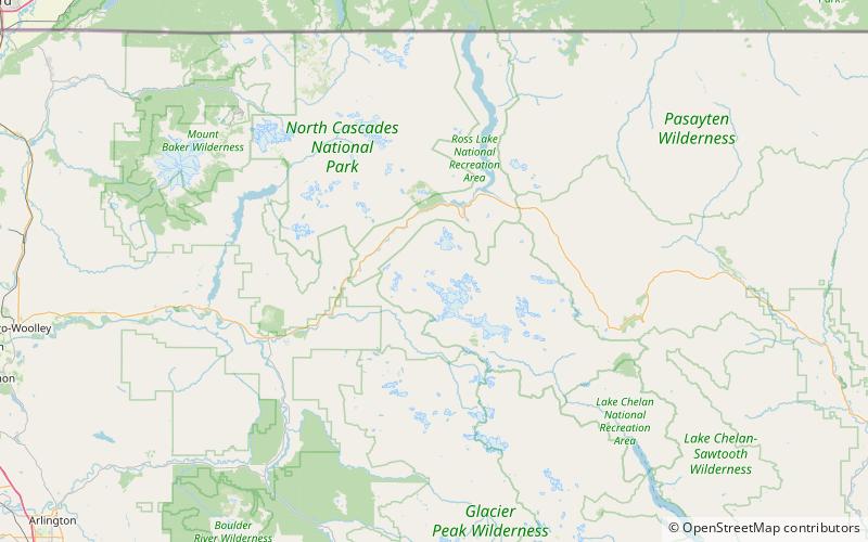 wilcox lakes park narodowy polnocnych gor kaskadowych location map