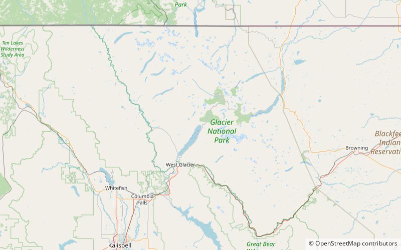 district historique dupper lake mcdonald ranger station parc national de glacier location map