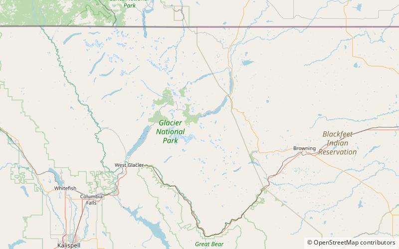 Little Chief Mountain location map