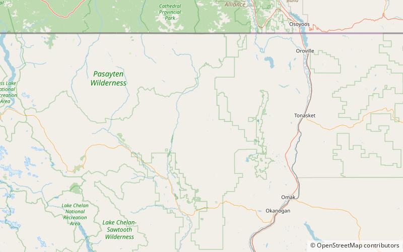 Chelan National Forest location map