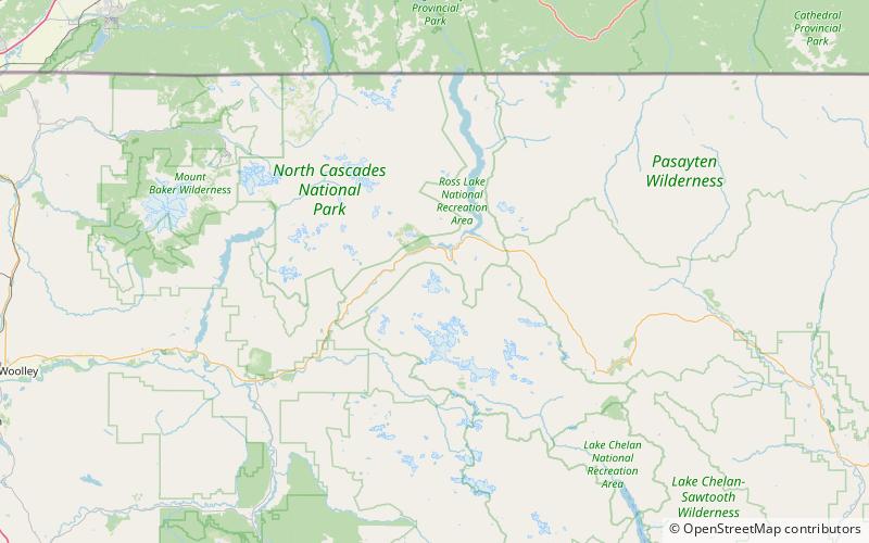 colonial creek falls north cascades national park location map