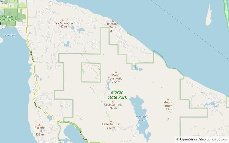 Mount Constitution location map