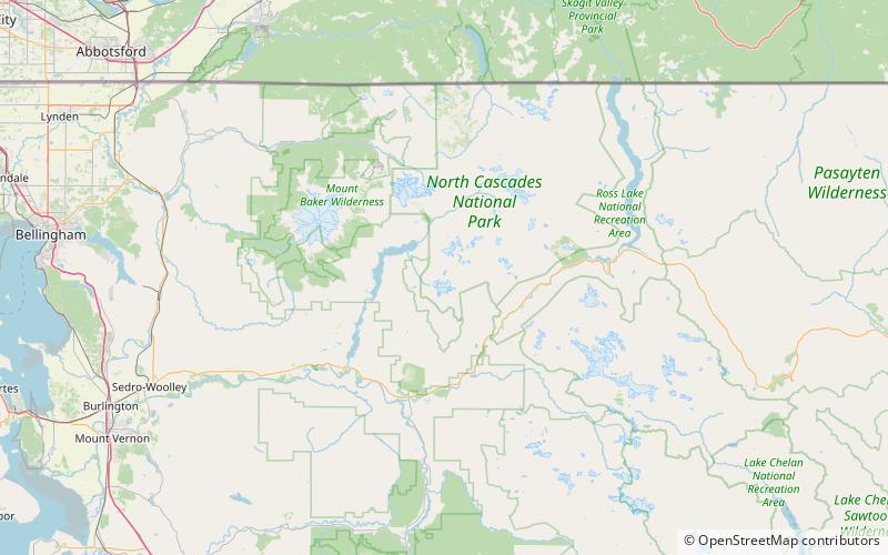bacon lake falls parc national des north cascades location map