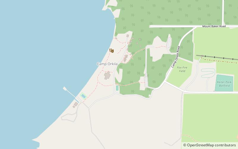 YMCA Camp Orkila location map