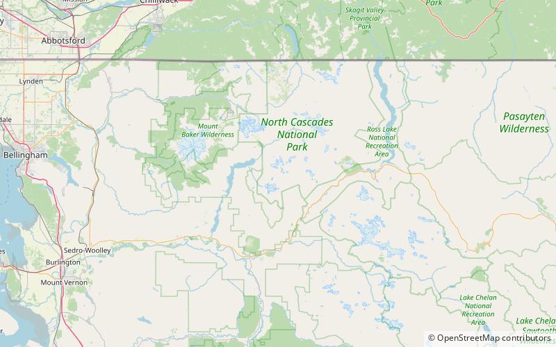 berdeen falls north cascades national park location map