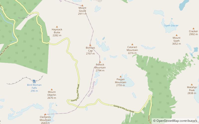 Pollock Mountain location map