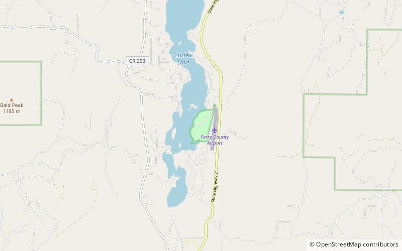 Curlew Lake State Park location map