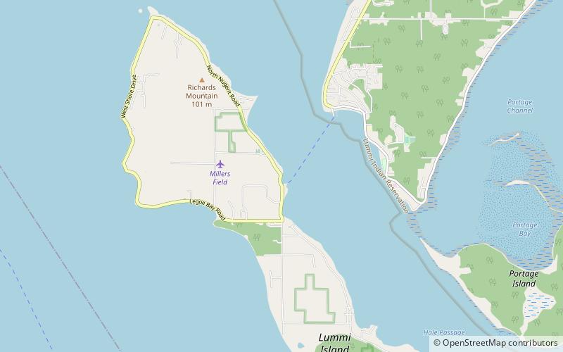 Lummi Island location map