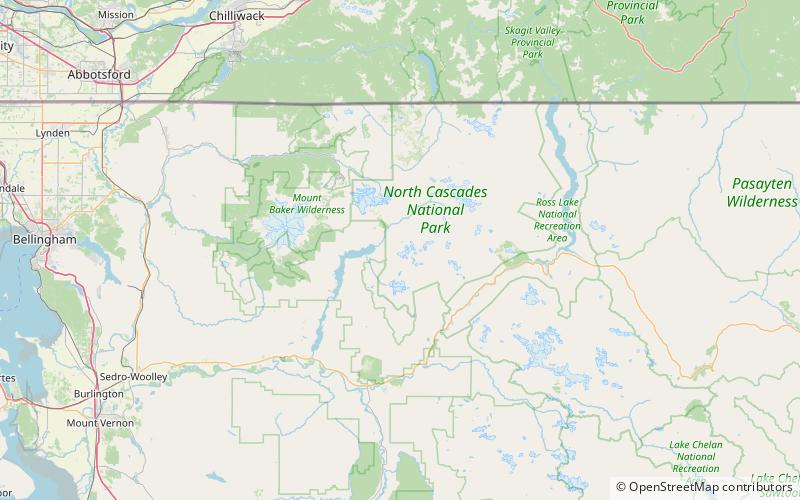 blum basin falls north cascades nationalpark location map