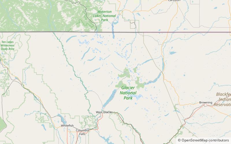 heavens peak fire lookout glacier nationalpark location map