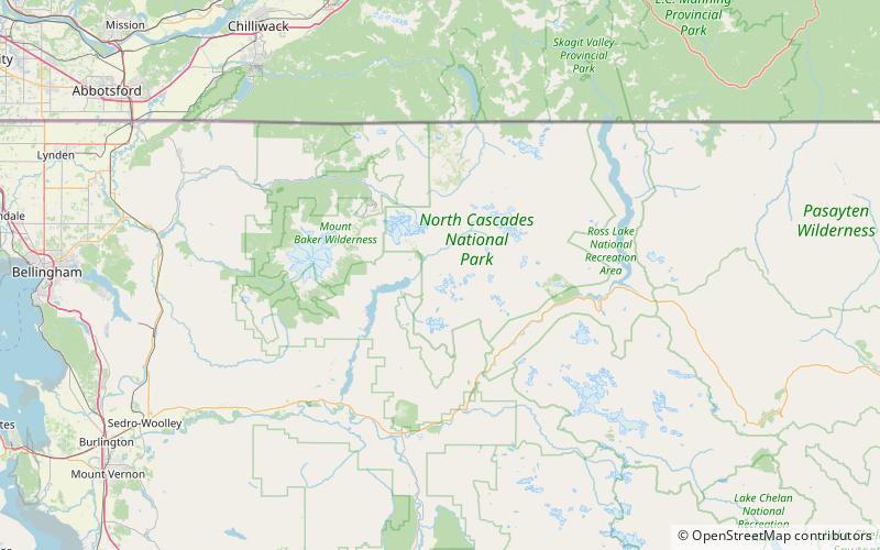 blum lakes north cascades nationalpark location map