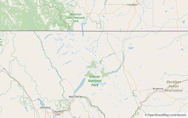 Swiftcurrent Mountain location map