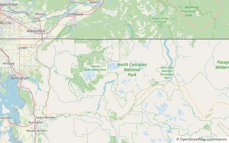 sulphide creek falls north cascades nationalpark location map