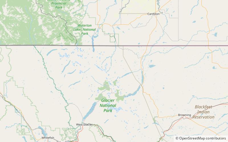 Crowfeet Mountain location map