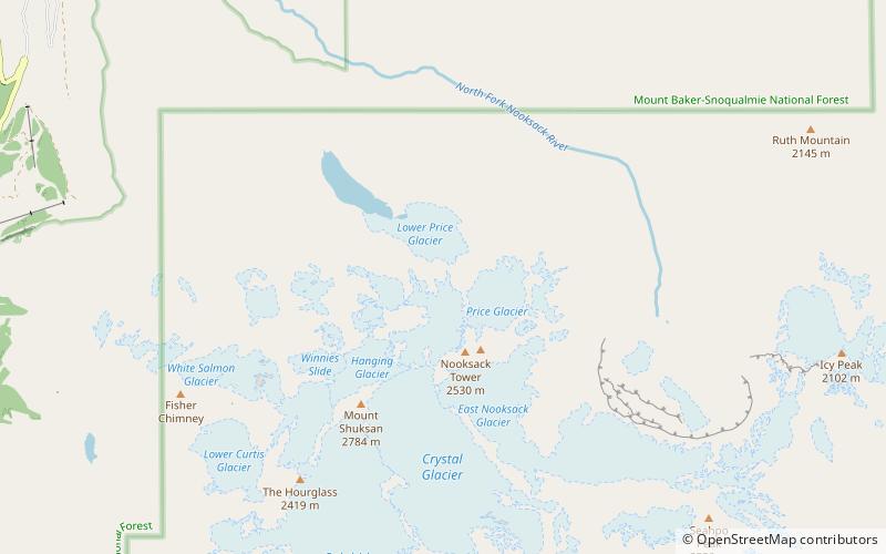 Price-Gletscher location map
