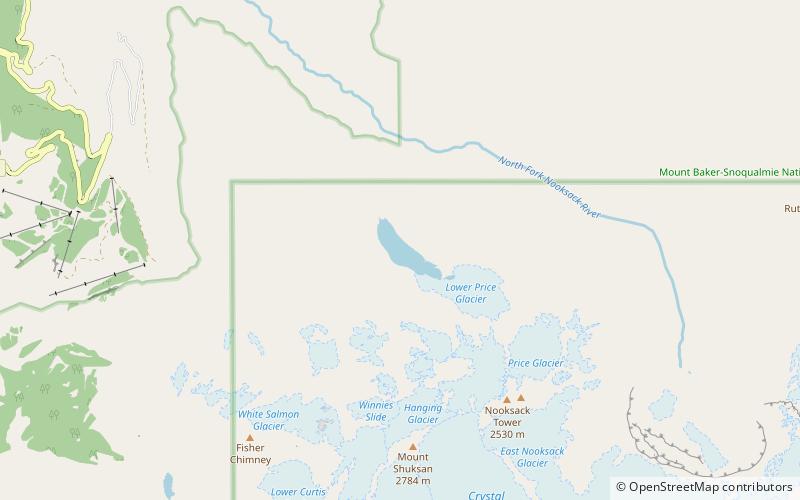 price lake north cascades nationalpark location map