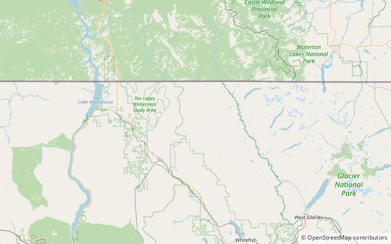 Whitefish Range location map