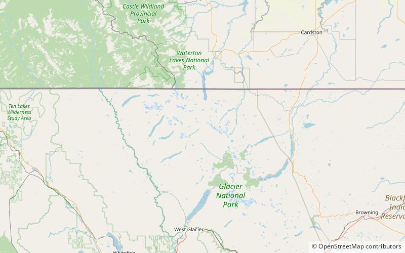 Kootenai Creek Snowshoe Cabin location map
