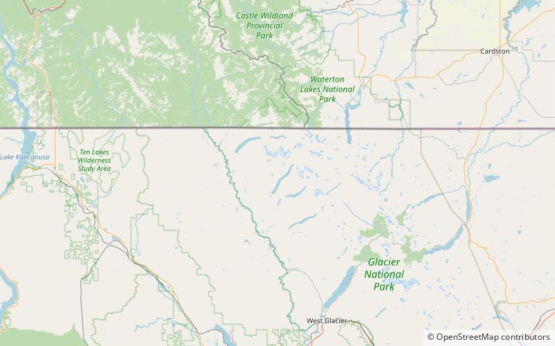 Numa Ridge Fire Lookout location map