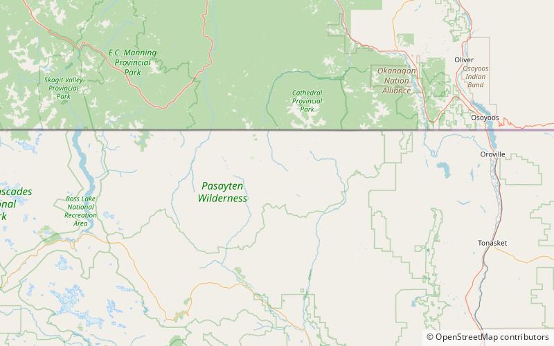 ashnola pass area salvaje pasayten location map