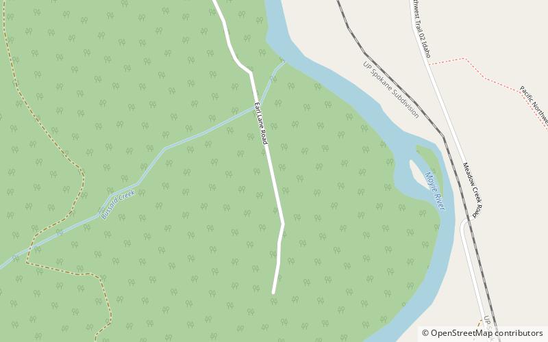 Moyie Falls location map