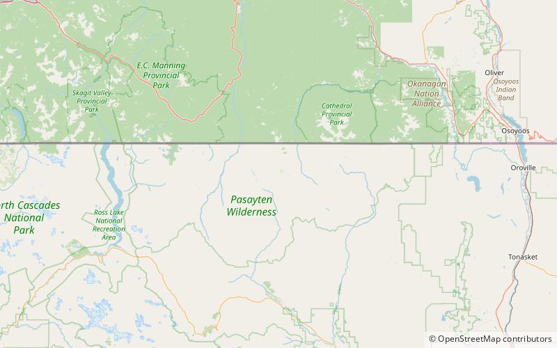 ashnola mountain area salvaje pasayten location map