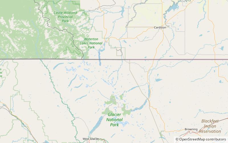 Cosley Lake location map