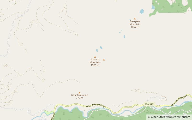 Church Mountain location map