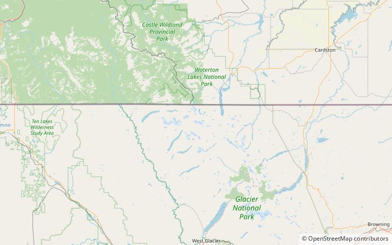 Thunderbird Glacier location map